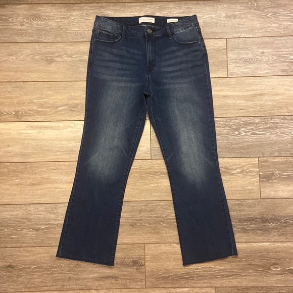 SOCIAL STANDARD BY SANCTUARY KICK CROP MID RISE JEANS SIZE 10 BLUE - Picture 1 of 16